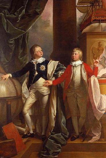 Benjamin West Prince Edward and William IV of the United Kingdom France oil painting art
